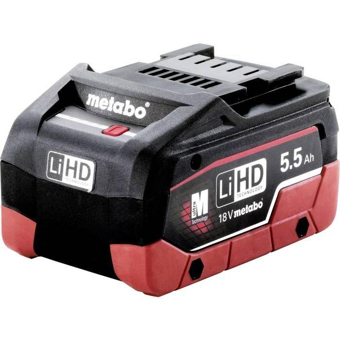 Metabo LiHD Akkupack 18 V - 5,5 Ah AIR COOLED 625368000 Batterie pour outil 18 V 5.5 Ah LiHD