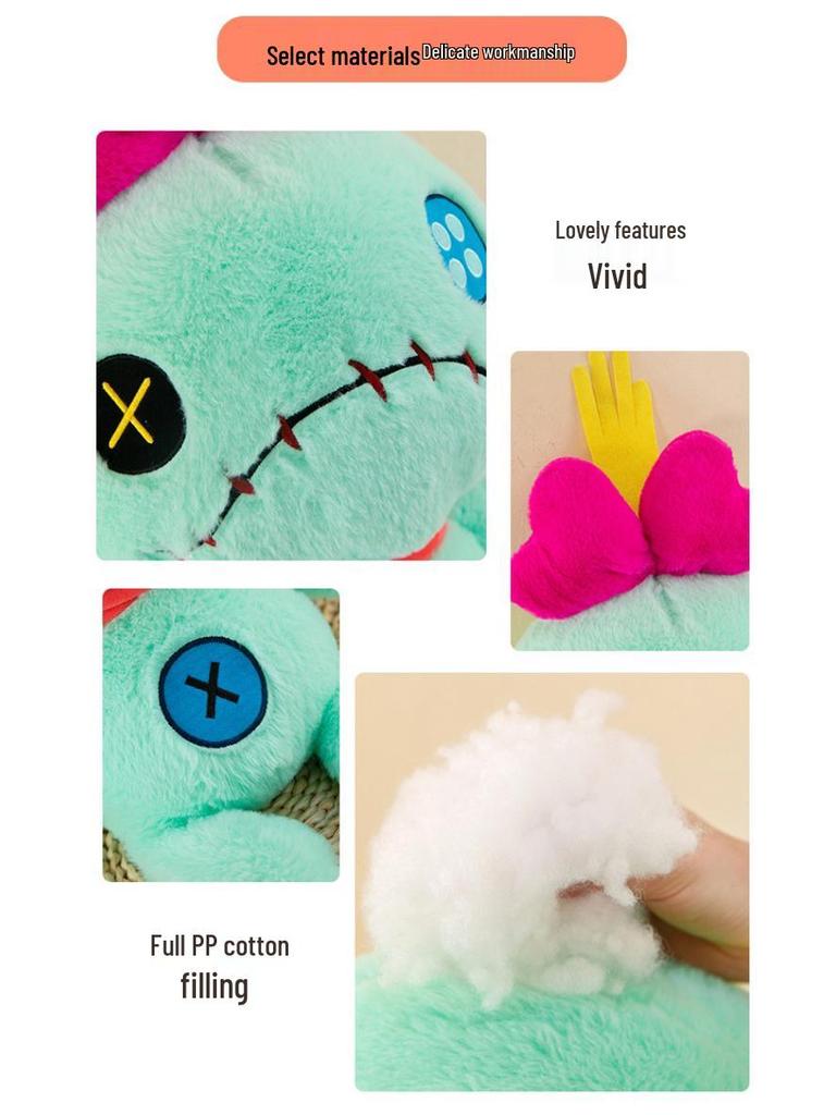 Stitch Good Friend Little Gold Plush Toy - Comforting Doll for Girls