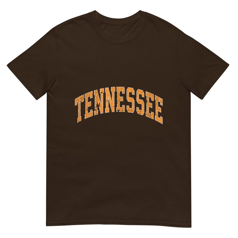 Tennessee Classic Tn Orange Print Retro Varsity Vintage Tshirt