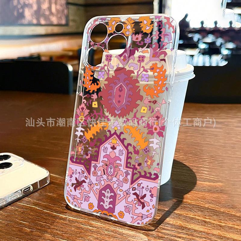 Retro pattern for iPhone11/12/13/14/15promax/16PROMAX/17 mobile phone case
