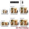 2D flat printing 2pcs Curtain Curtains Spring Puppy and Kitten Digital Printed Polyester Drapes Festive Curtains Use for Holiday