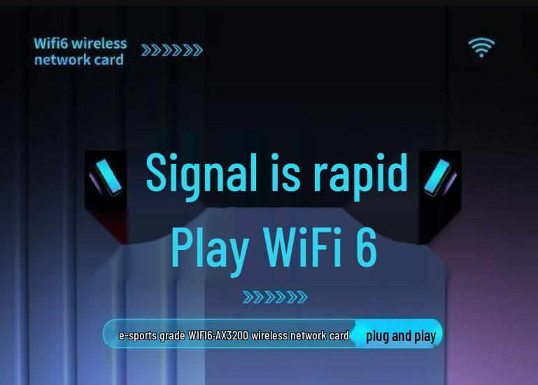 WiFi 6 Dual-Band 1800M USB Gigabit Wireless Network Card for Computer/Laptop