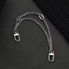 Double Layers Bag Chain Metal Bag Strap with Buckles Retro Purse Chain Charms for Shoulder Crossbody Bag Decoration