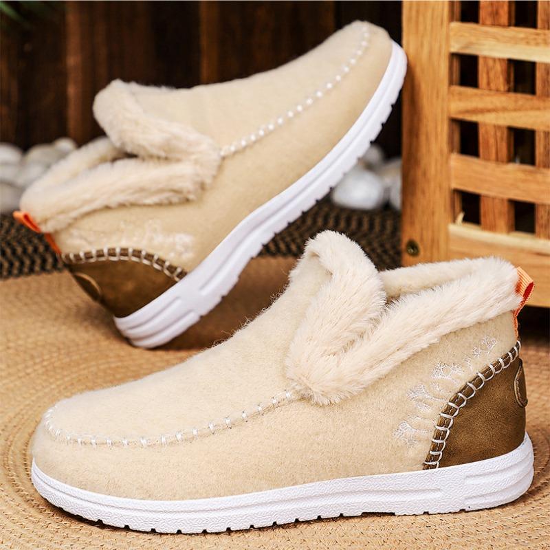 Cotton Shoes Women's Shoes Large Size Snow Boots Plus Velvet Thickened Fashion All-match Cold-proof and Warm Cotton Boots