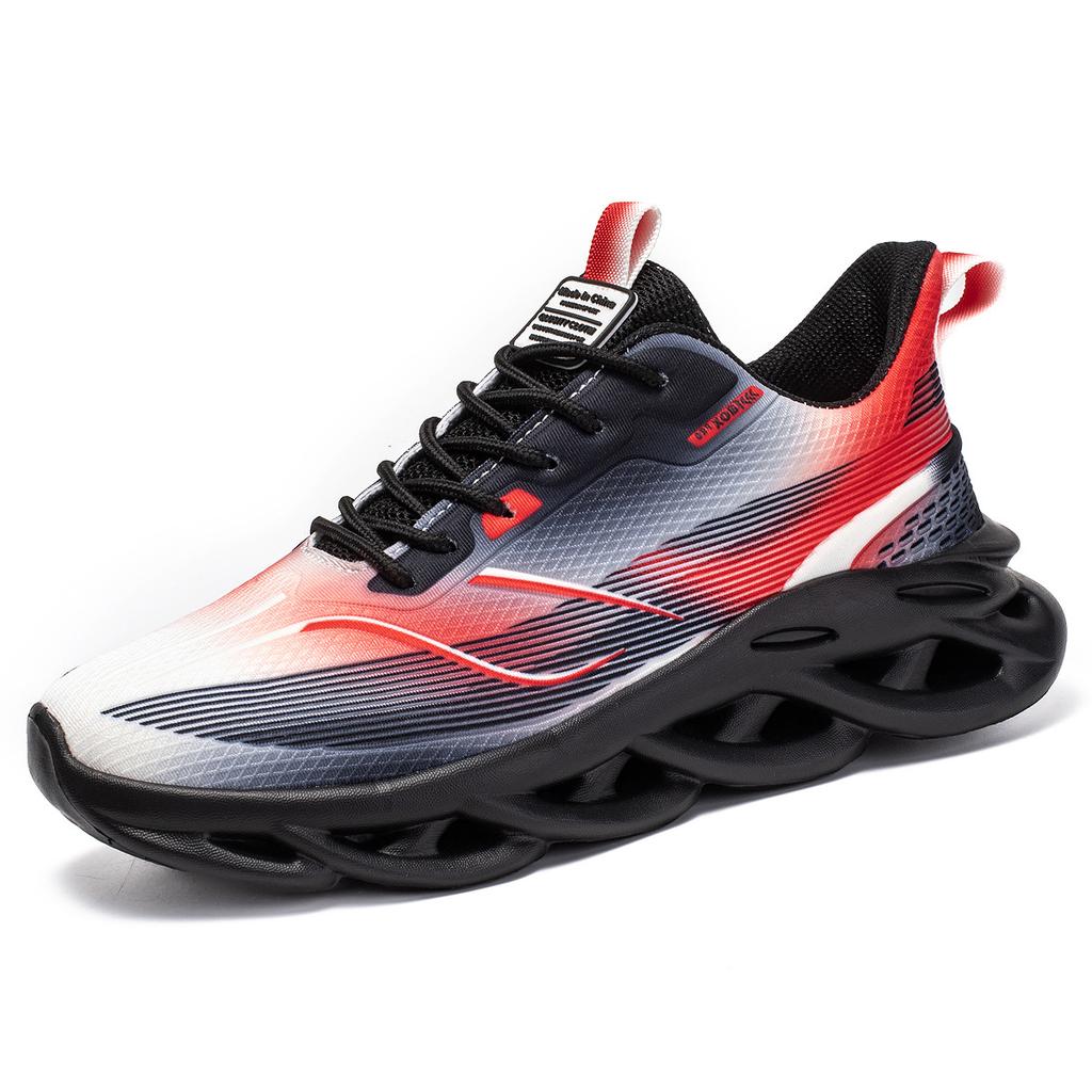 Shoes autumn new running shoes ultra-light thick-soled shock absorption large size student youth sports shoes student shoes