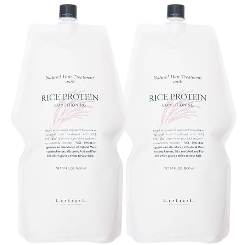

[Набор из 2 шт.] Lebel Natural Hair Treatment с протеином риса RP 1600 мл Запасной блок