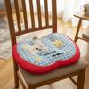 Checkered Pattern Seat Cushion Dopamine Puppy Seat Backrest Back Pad Futon Cushion  Office
