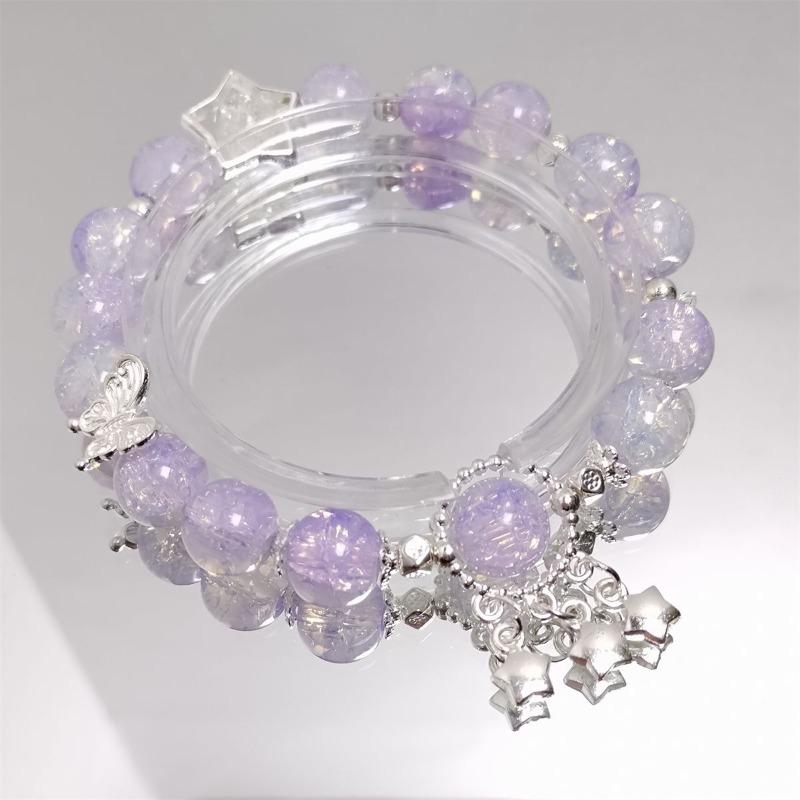 Super Divine Crystal Butterfly Bracelet - Women's Unique High-Class Elegant Sweet Beaded Multi-Purpose Handcuff Jewelry
