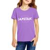 Fashionable Round Neck Short Sleeve Work Clothes Printed Tops For KID Summer Tops