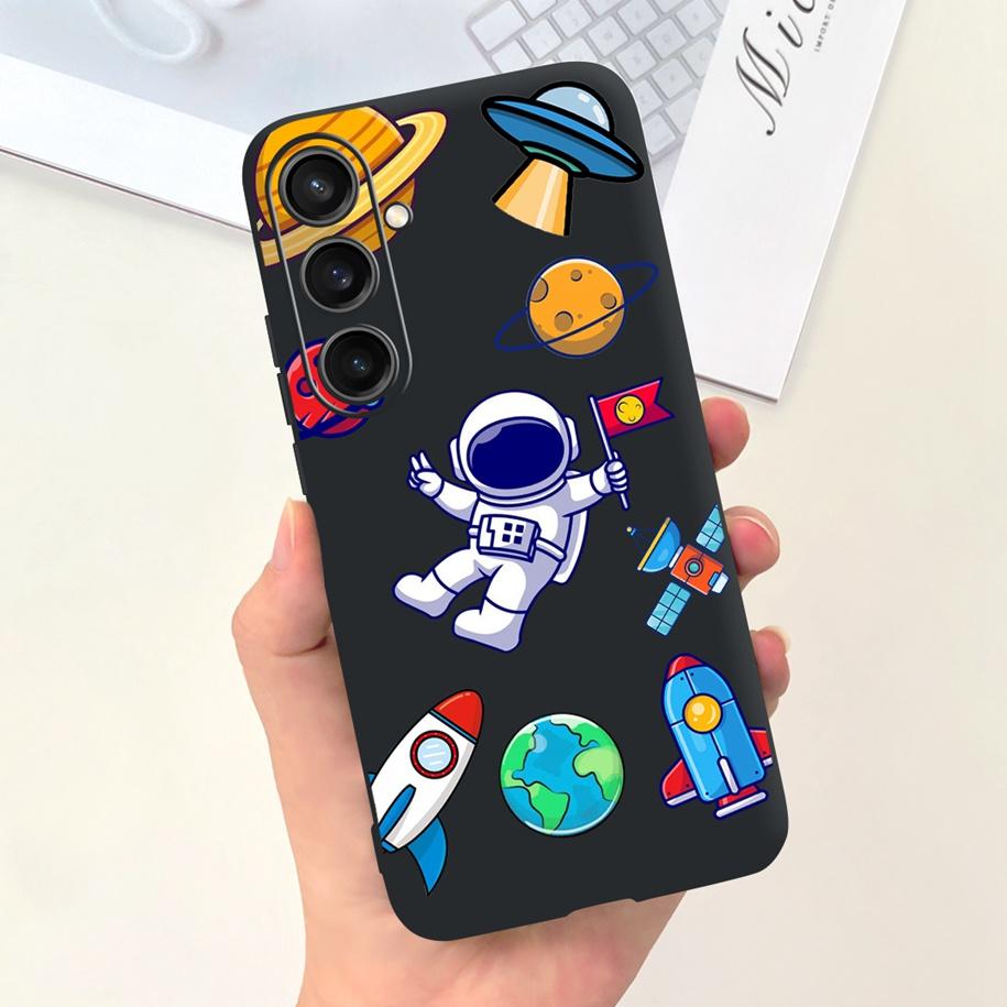 For Samsung A25 5G 2023 Case SM-A256B Cute Astronaut Duck Slim Soft Silicone Back Phone Cover For Samsung A55 A35 5G A356B Coque