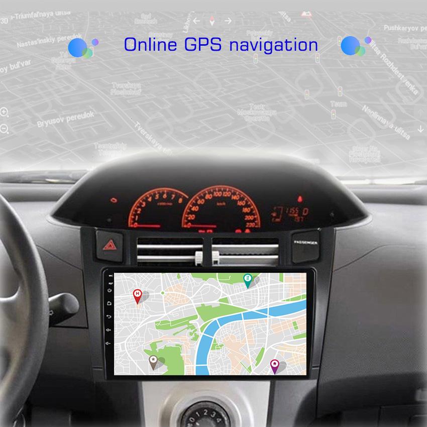 2din 8G+128G Android 10 Car Radio Multimedia Player Carplay Auto GPS Navigation NO DVD For Toyota Yaris XP90 2007 2005 -2012