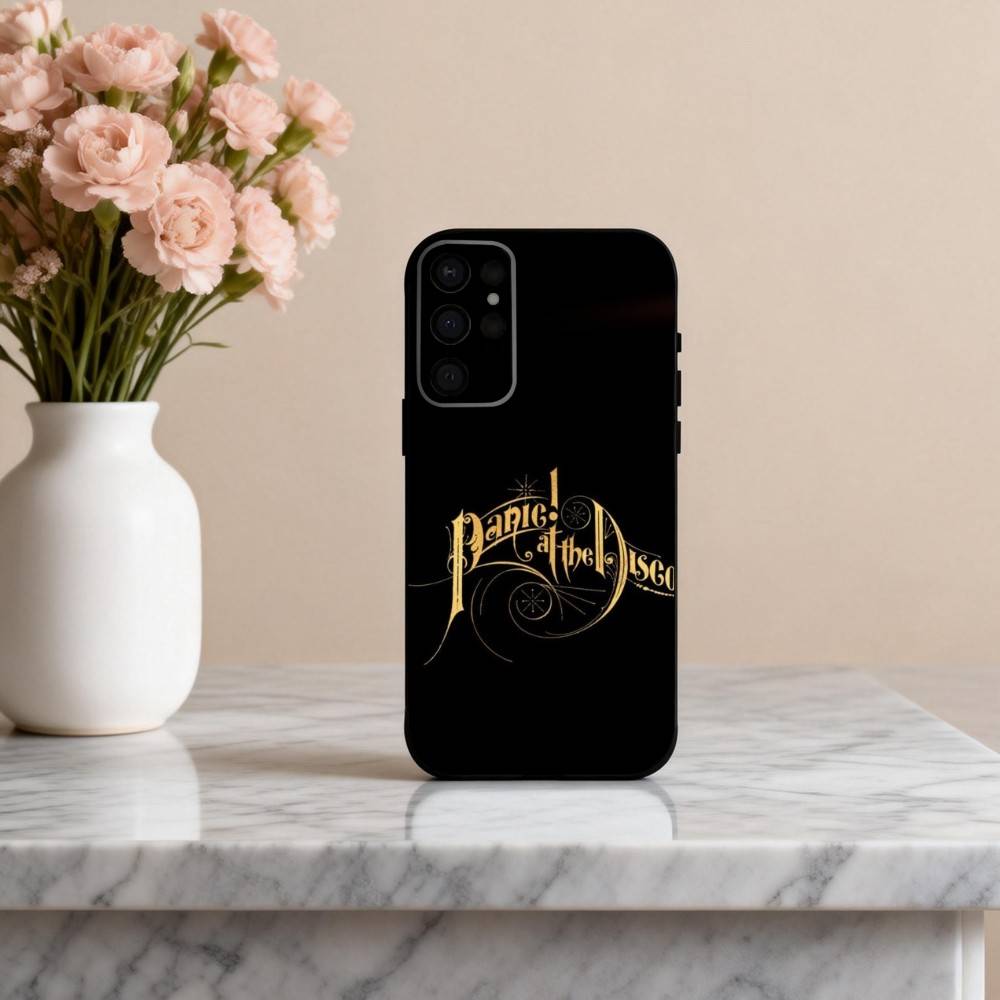 P-Panic A-At-t The D-Disco-o Phone Case For Samsung S25,24,23,22,30,21,10,9,Ultra,Plus,Lite,FE,4,5 G Soft Black Case