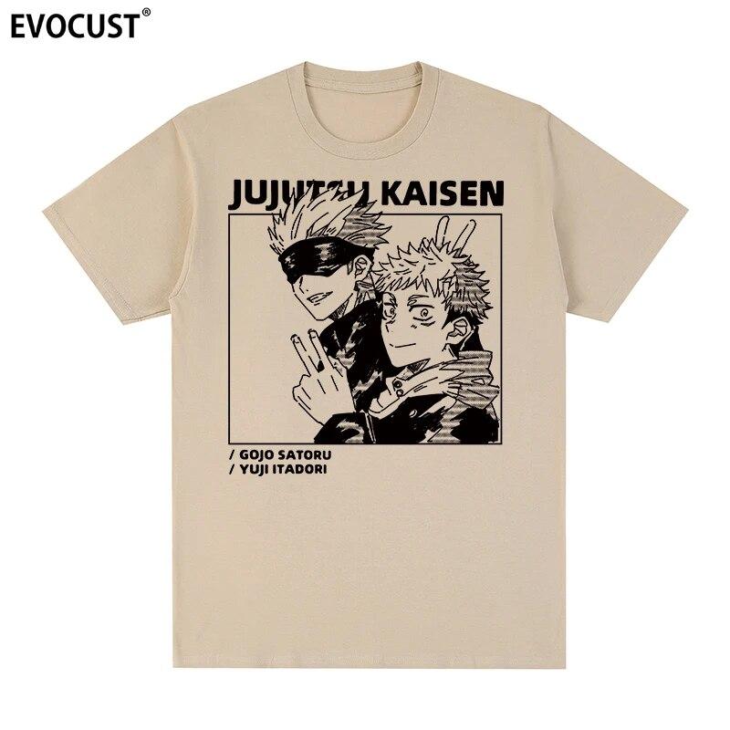 Jujutsu Kaisen Harajuku Cool Cartoon Anime Casual T-shirt Cotton Unisex T Shirt New TEE TSHIRT Womens Tops