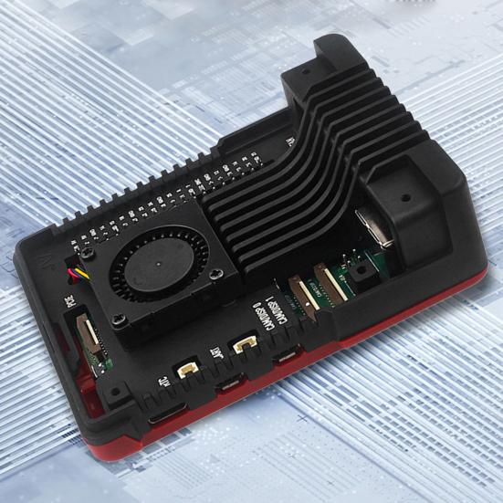 

Металевий корпус Yousheng Радіатор Ударостійкий Стійкий до корозії Компактний дизайн Портативний кулер для Raspberry Pi 5, який легко збирається чорний