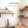 Wall-mounted Triangle Iron Bracket: Right Angle Shelf Support and Load-bearing Storage
