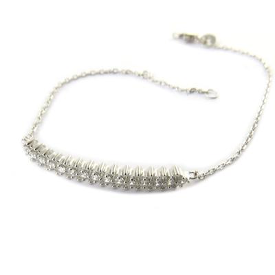 [N7151] - Silver Bracelet 'Sissi' Silver White
