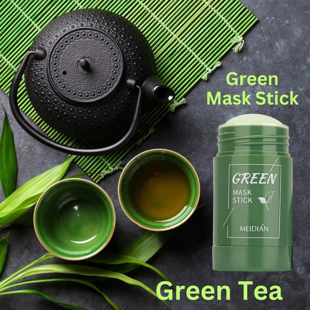 Green Tea Sticks Face Shaping Mask Anti-marks & Spots Removal, Moisturization, Oil Control, Pigmentation Removal, Radiance & Glow