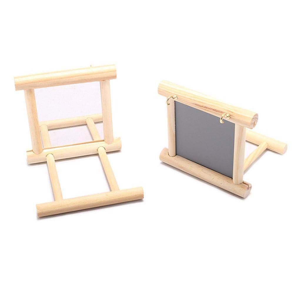 Parrot Parakeets Bird  Supplies Parrot Standing Swing Cockatiel Mirror Stand Bird Perch Mirror Toy