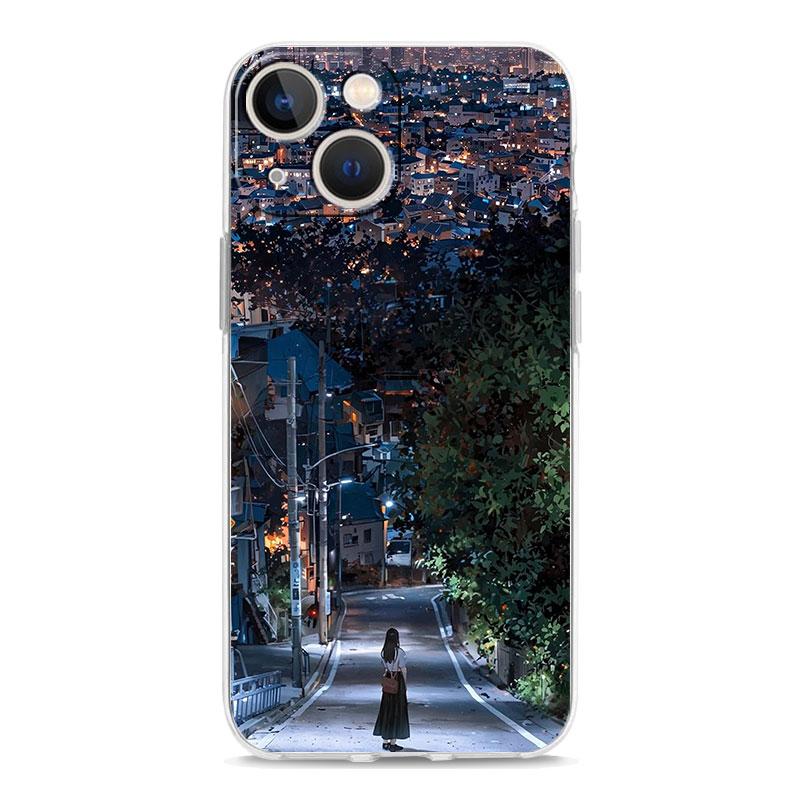 Phone Case For iPhone 17 Cases iPhone Air 16 15 12 13 14 Pro Max 7 8 Plus 16Pro iPhone11 Cover Landscape Japan Scenery