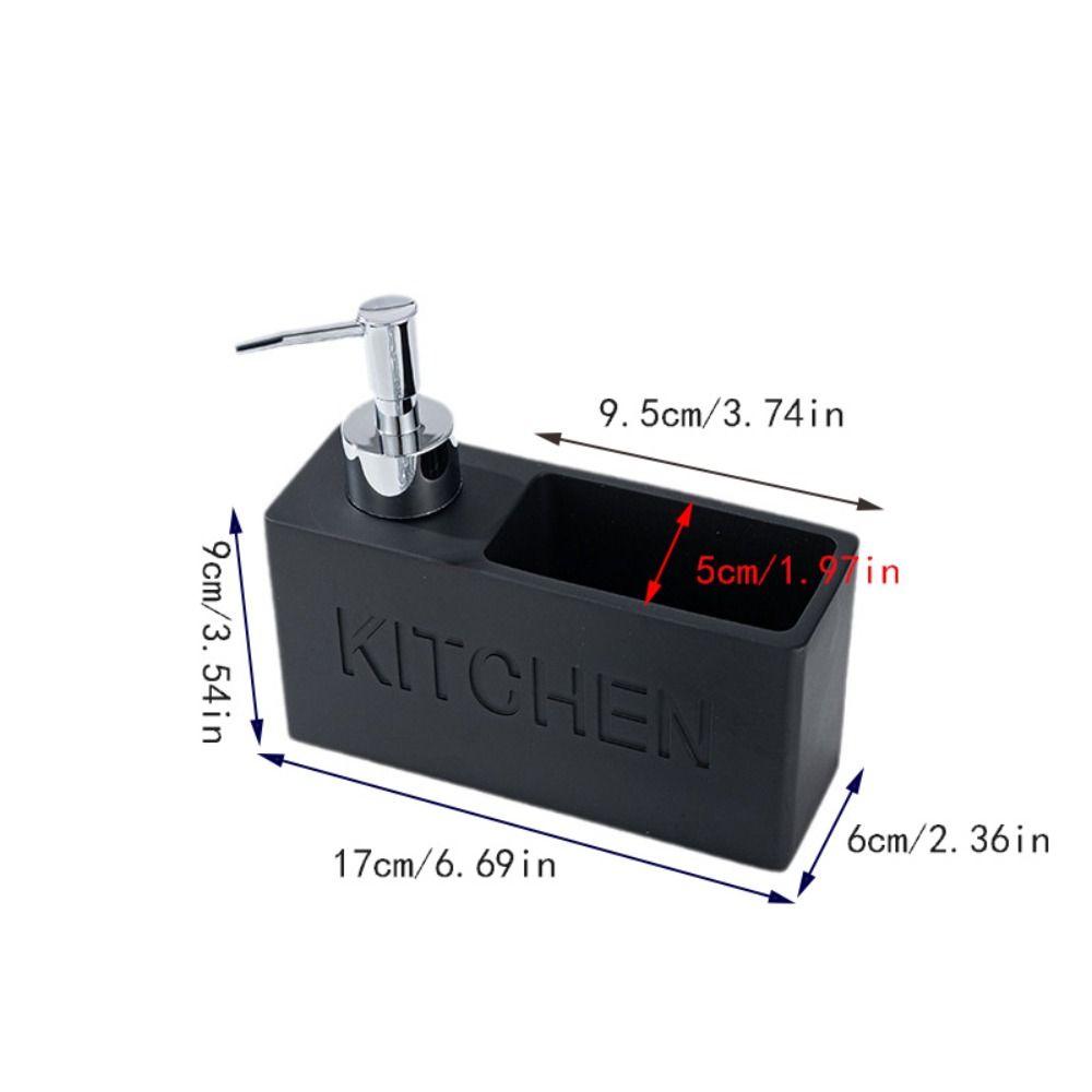 With Holder Soap Dispenser Resin Detergent Dispenser Liquid Hand Soap Dispenser  Kitchen
