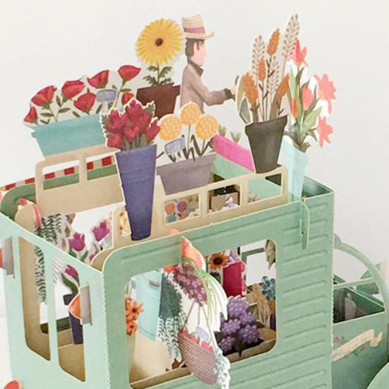 Glückwunschkarte Einfach zu installieren Schwebendes Design Stereoskopische 3D Pop-UP Geburtstags-Abschlusskarte für Geburtstag