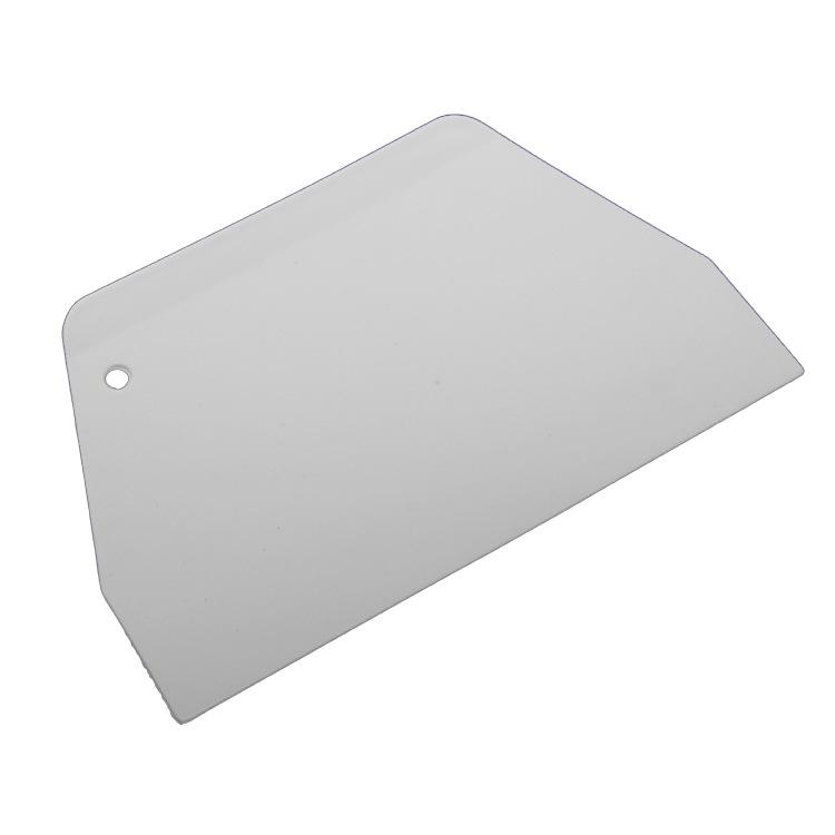 White Trapezoidal Plastic Scraper Spatula, Large Rice Noodle Roll & Baking Utensil, Value Pack