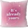 Modern Ins Style Pink Girl's Heart Pillow Case Nordic Linen Cushion Sofa Bedside Pillow