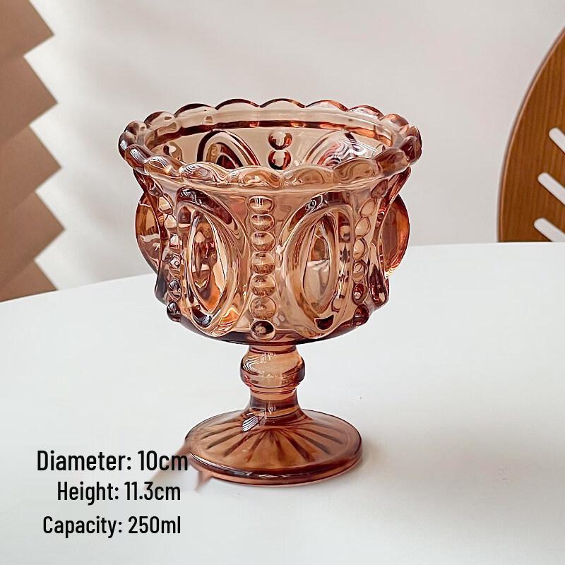 ZISIZ French Romantic Embossed Glass