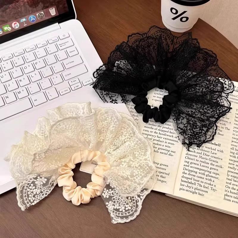 Exclusive Lace Hair Tie Set: Elegant Hair Accessories for Low Ponytails