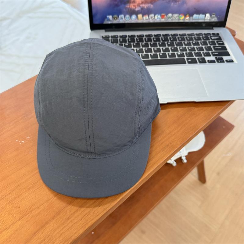 American retro Kaji quick-drying short-brimmed peaked hat, small brimmed men's and women's versatile street tide brand, fully sealed baseball hat