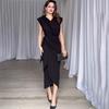 Slimming Fashion Off-Shoulder Long Sleeve Dress for Women - Spring 2025