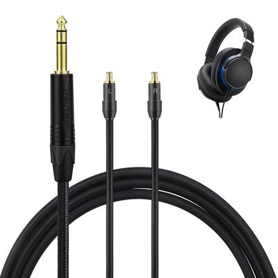 Okcsc TCSR9 Utbytbar A2DC Hörlurskabel för för Kompatibel med OFC Längd Hörlurar/Hörlurar Audio-Technica ATH-ADX5000, ESW950, SR9, AP2000TI,