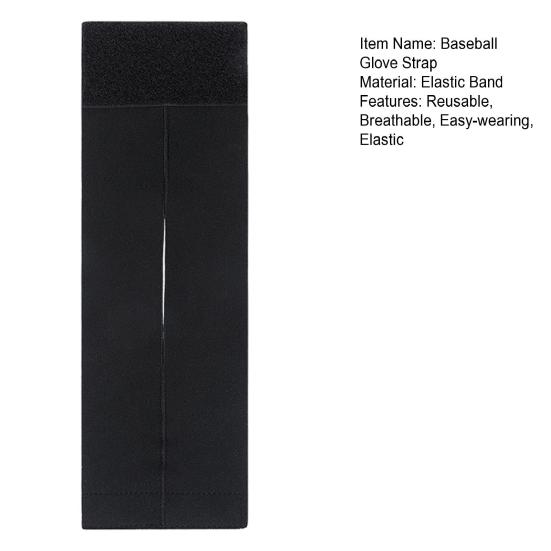 Baseball Glove Wrap Adjustable Fastener Tape Design Reusable Breathable Easy to Wear Stretchy Baseball Softball Sports Glove Elastic