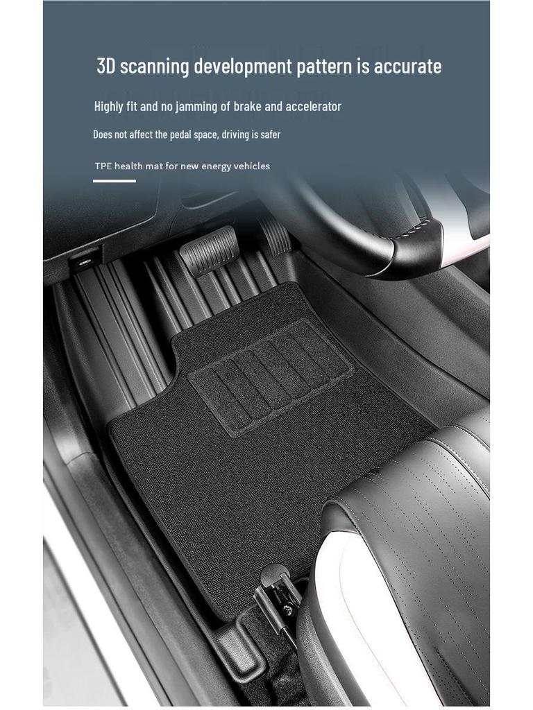 Custom-Fit TPE Floor Mats for Toyota Land Cruiser LC300 (2022 Model)