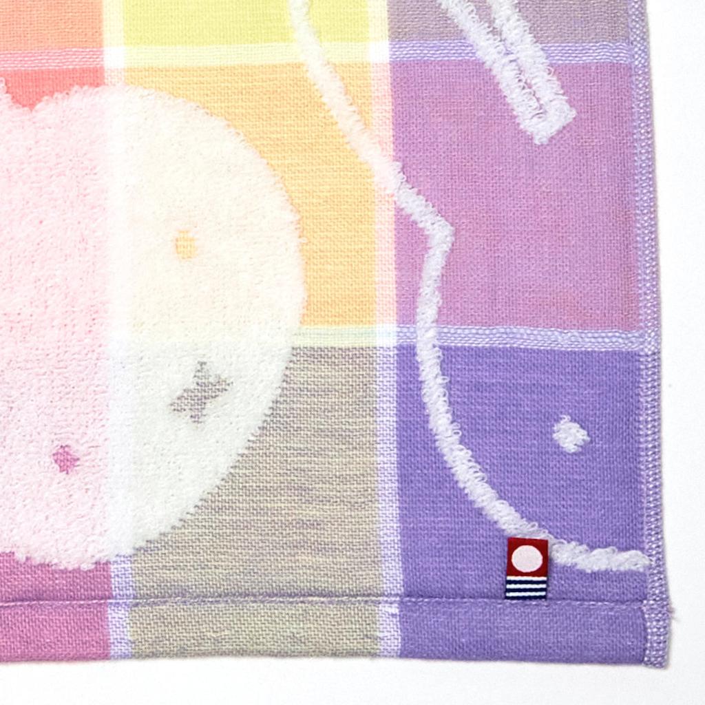 Nishikawa Miffy Happy Imabari TT35852001 DB5601 IG Washcloth, 34x35cm, Washable, 100% Cotton, Gauze, Multicolor,