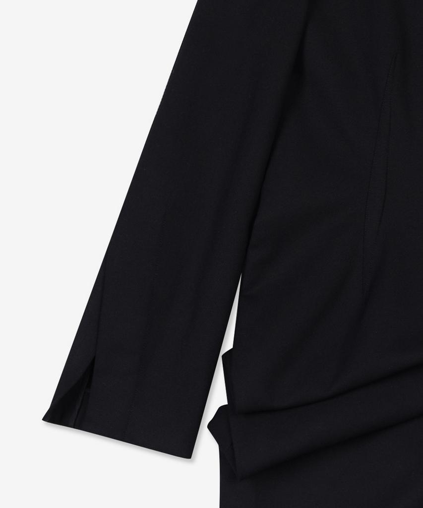 The Row Lucien Asymmetrical Dress - Black / 6802W2312Blk