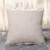 Square Linen Solid Color Soft Pillow Case Sofa Bed Cover Cushion Home