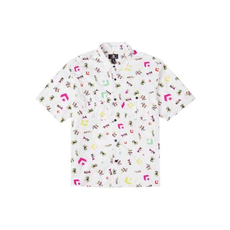 Converse Park Gym All Over Print Shirt Asia Sizing  White  Men s 10023152-A01 L