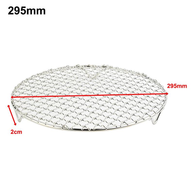 Stainless Steel Round Bbq Net Grill Mesh Roast Nets Bacon Grill Tool Iron Nets Non-Stick Bbq Mat Grid Outdoor Barbecue Accessory