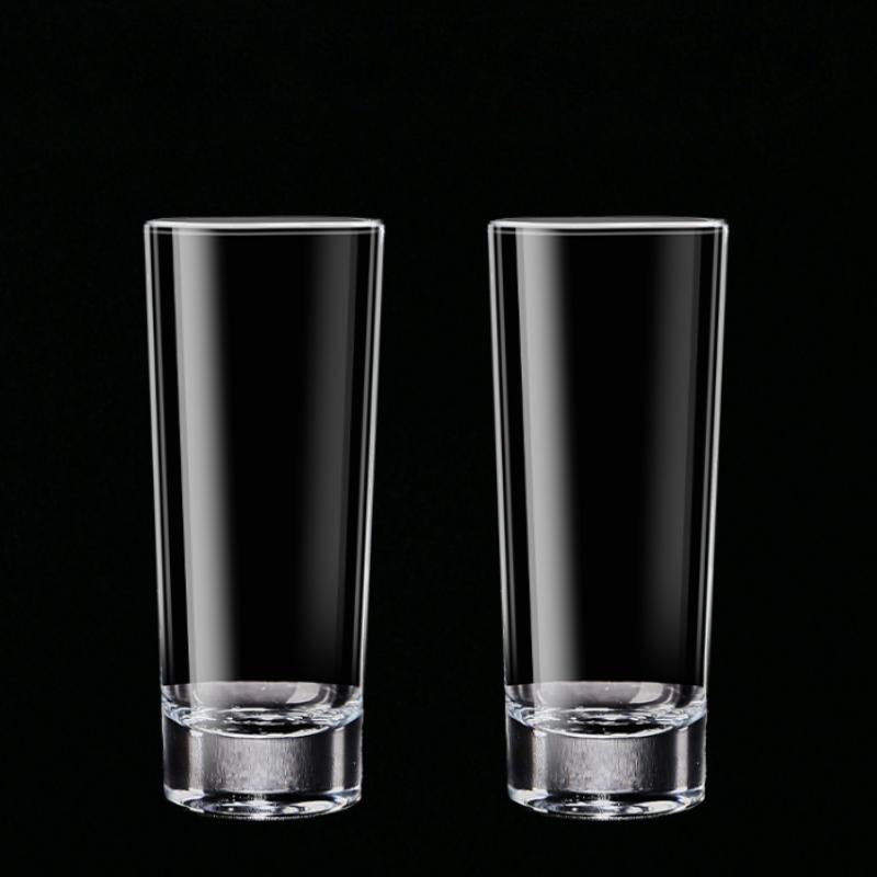 6pcs Crystal Glass Cup Creative Exquisite Long Glass Can Hold Whisky Home Kitchen Hotel Bar Friends Colleagues Party Available