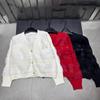 Miu Style 2025 Embroidered Mink Fur Knit Cardigan - Winter Loose Fit, Age-Reducing Versatile Outerwear