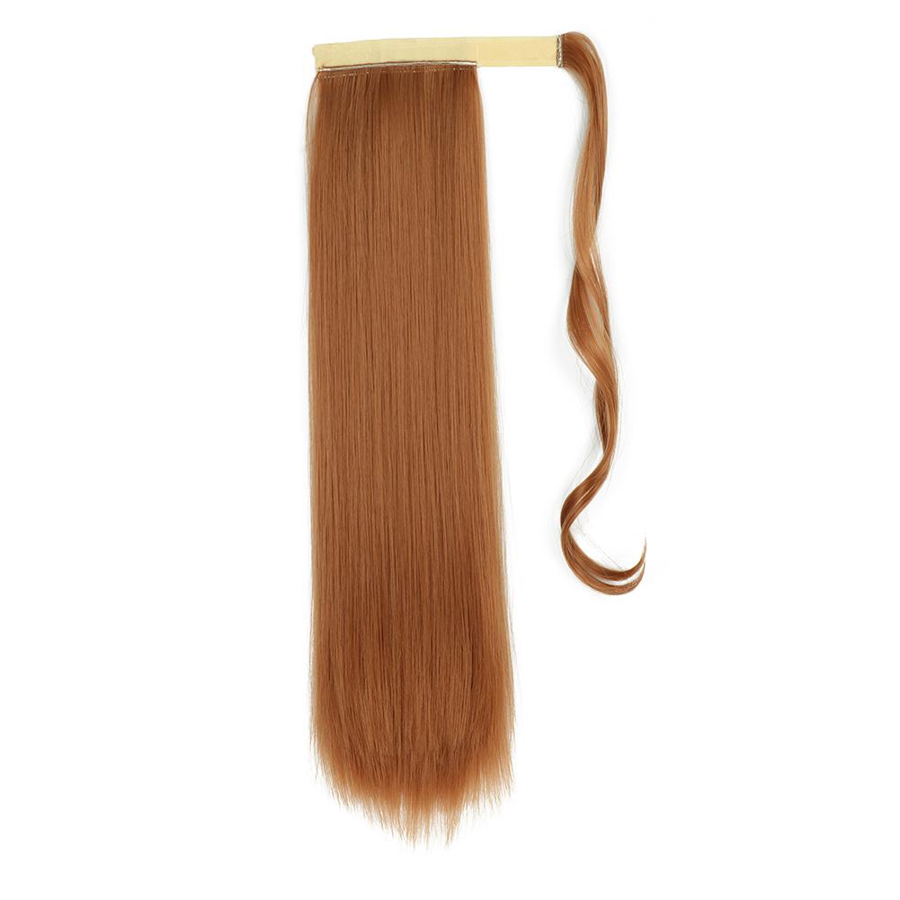 MISS WIG Women's Silky Straight Synthetic Clip In Drawstring Ponytail Hairpieces for Women Hair Extension