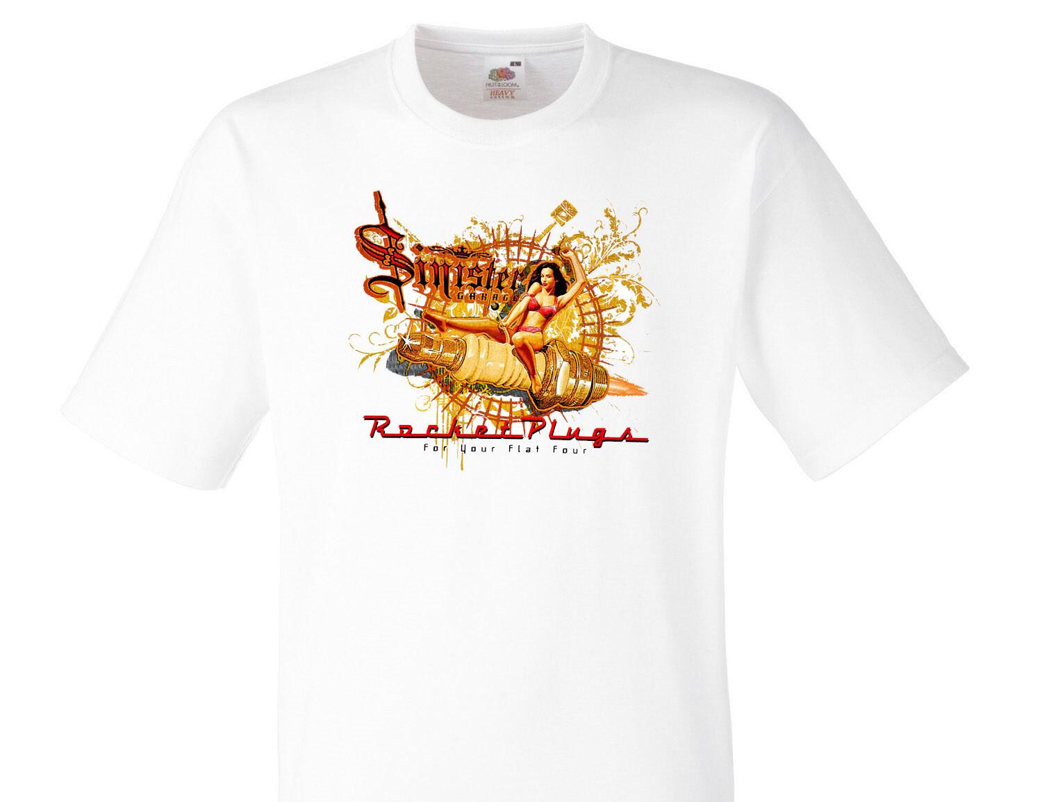 Vintage Rockabilly Pin Up 50s Retro Rocket HotRod Garage T-shirt Before Fun 170 XXXL