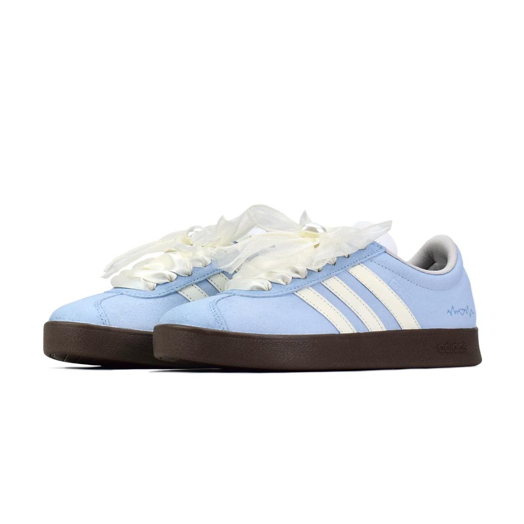 Adidas VL COURT 2.0 Low top Skateboard Shoes Unisex Light Blue HQ1802(Team462-)