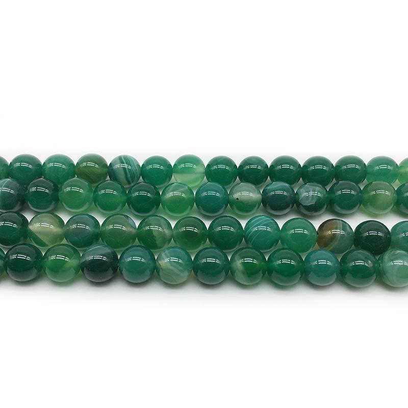 Blue Agate Starry Sky Chalcedony Beads for DIY Handmade Round Earrings