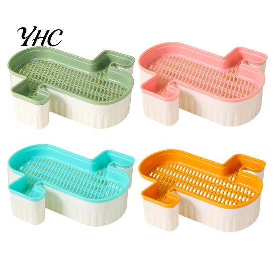 Cat Grass Planting Box Hydroponic Planter Detachable Bottom Fine Filter Hole Double Self-watering Layer Soilless Catnip Snack Growing for Garden