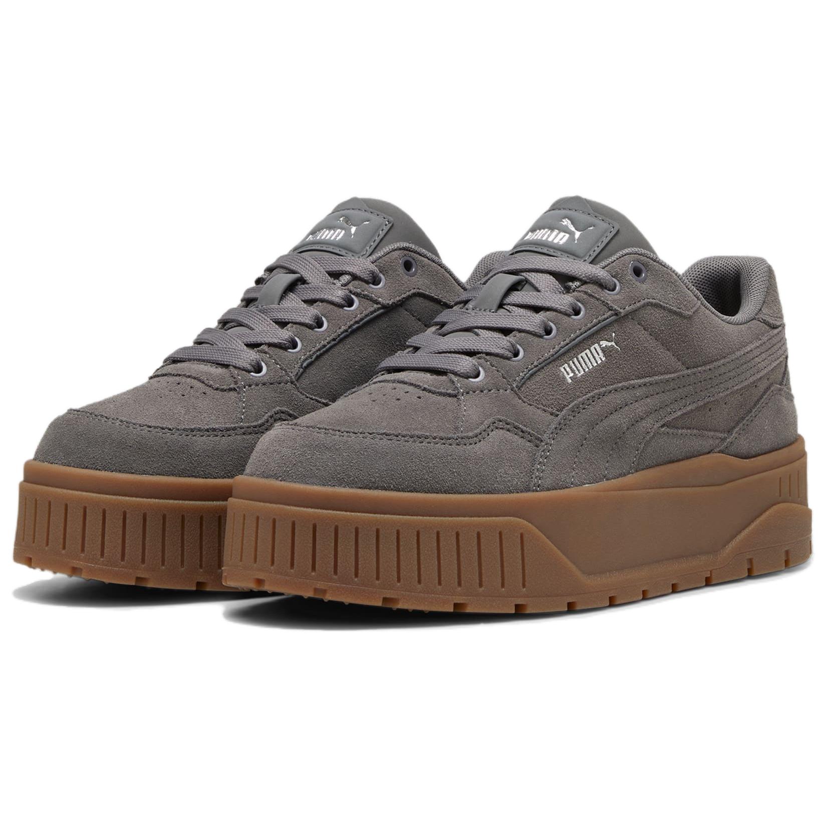 

Новые PUMA Karmen II Idol Нескользящая Амортизация Износостойкие Низкие Кеды для Скейтбординга Женские Темно-Серые 397462-03 39