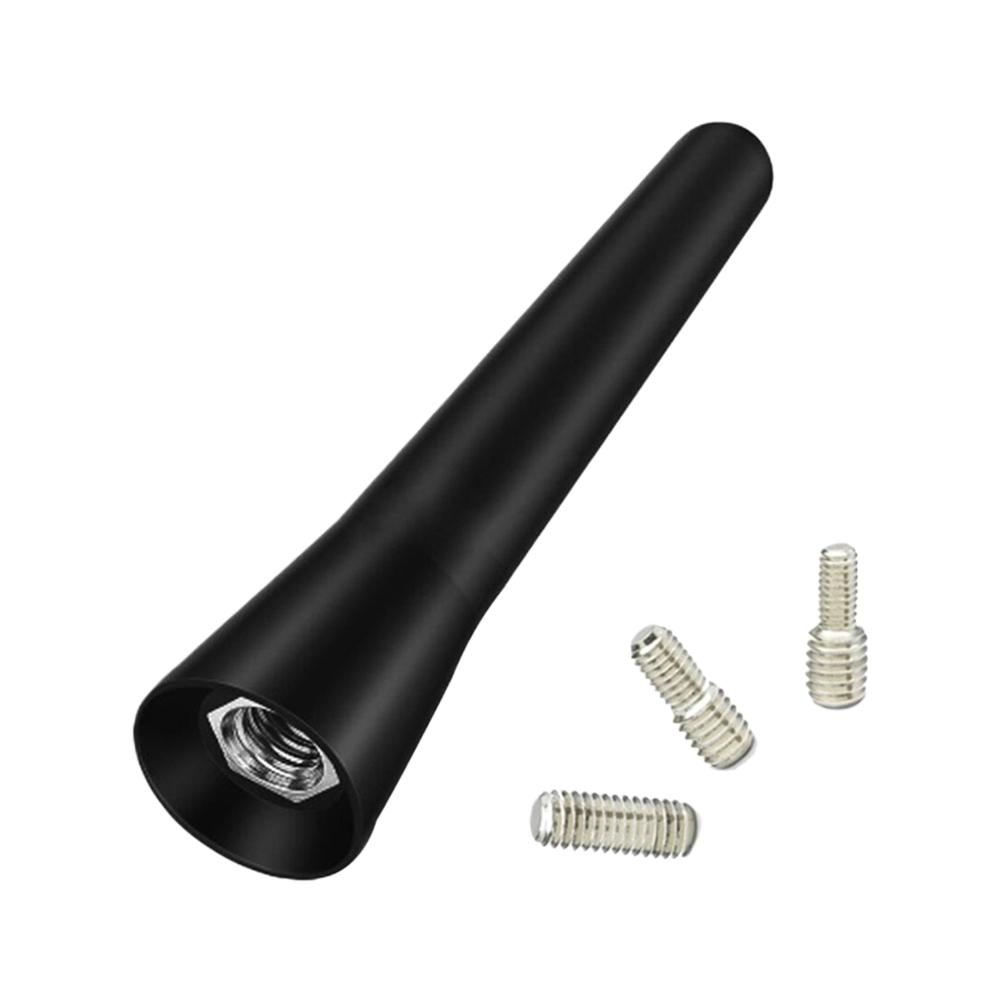 New Carbon Fiber Screw Metal Short Stubby Mast Antenna Car Styling Roof Antenna Enhanced Signal For Benz Car Accessories