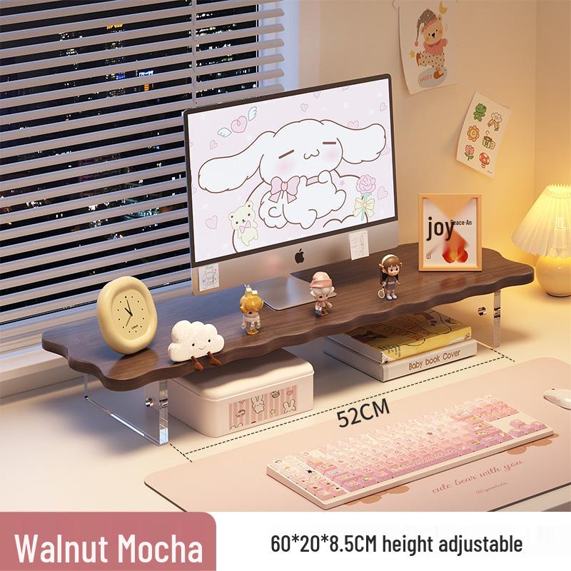 Monitor Riser and Keyboard Tray Combo Stand