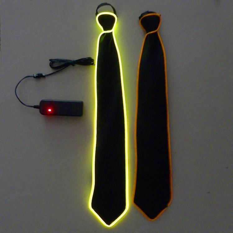 Led Glow Tie Vibrant Colorful Light-up Tie For Parties Bars And Ktv Events
